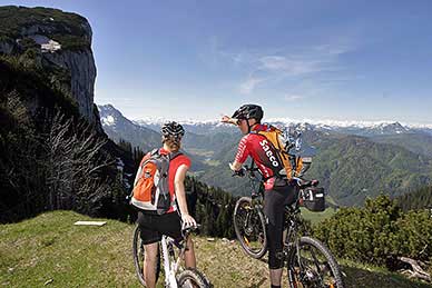 Mountainbike Strecken in Waidring - auf der Steinplatte und den umliegenden Bergen