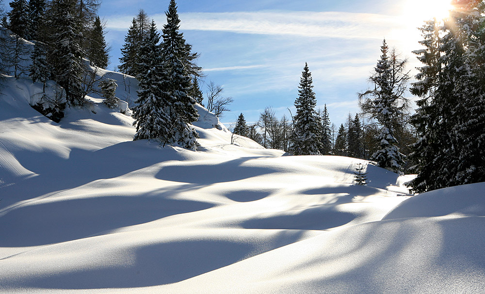 Landschaft Steinplatte Winter