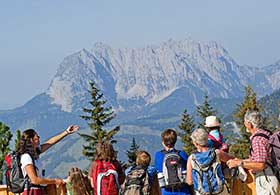 Waidring Steinplatte Aussicht Wilder Kaiser