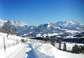 Winterlandschaft Pillerseetal